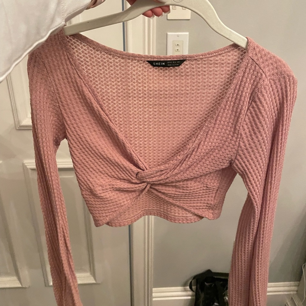 Long sleeve crop top
